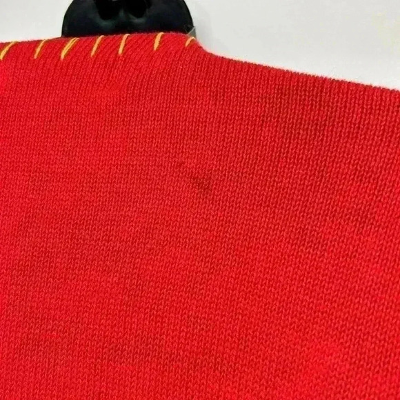 Victoria Harbor size medred, ugly Christmas sweater cardigan beaded bejeweled - Picture 6 of 7